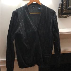 saks fifth ave cashmere pinstripe cardigan men s